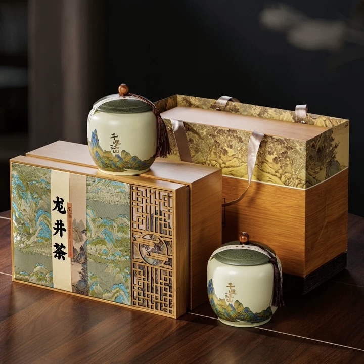 Authentic Xihu Longjing Tea Gift Box - Premium Mingqian Dragon Well Green Tea