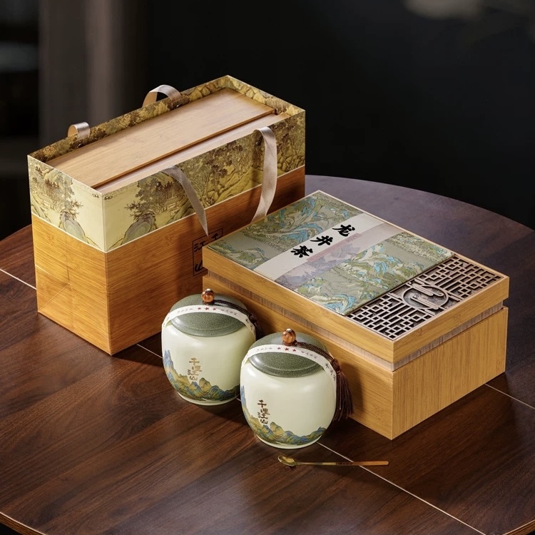 Authentic Xihu Longjing Tea Gift Box - Premium Mingqian Dragon Well Green Tea