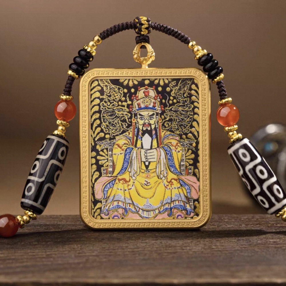 Jiuwuye Thangka Necklace (Wealth & Good Fortune)