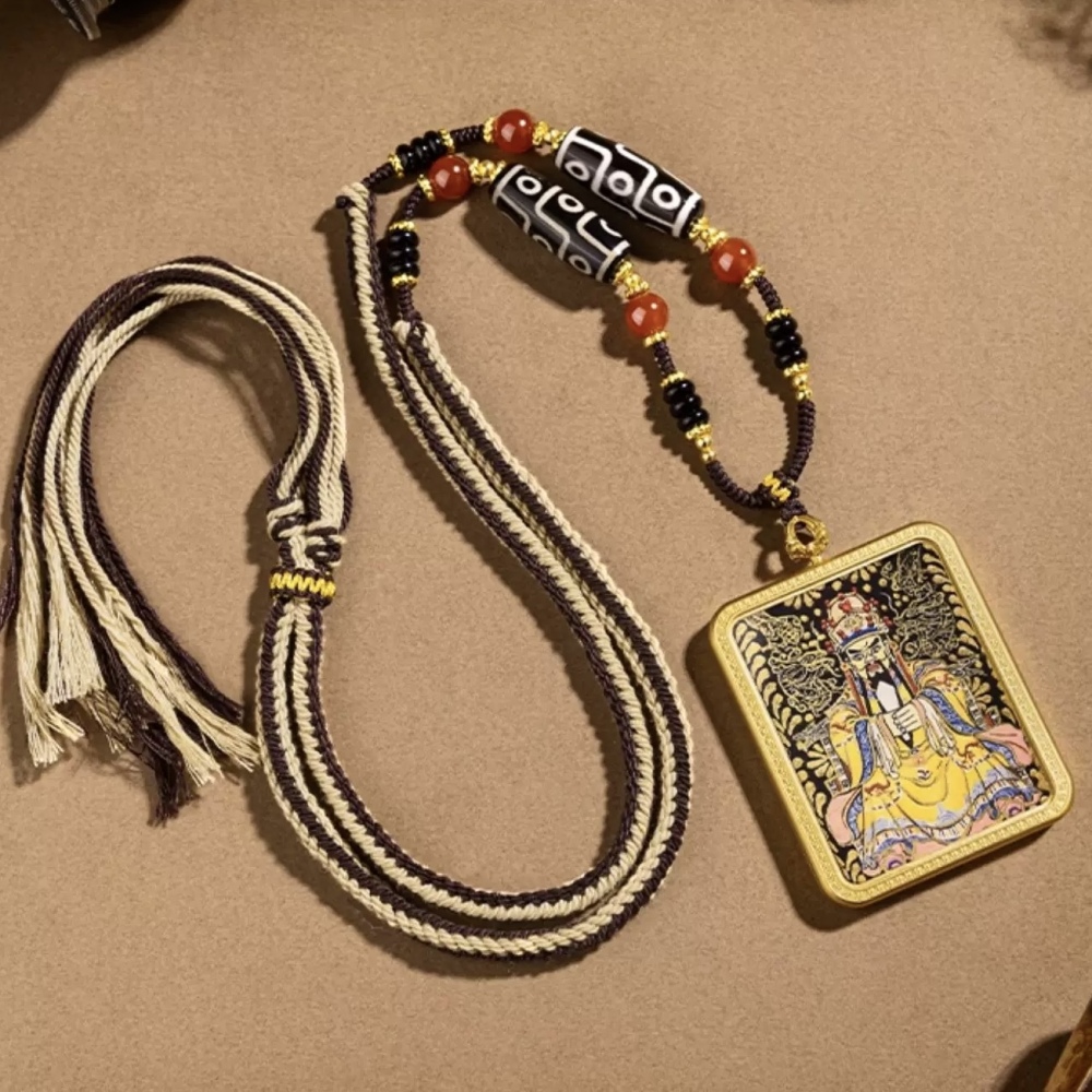 Jiuwuye Thangka Necklace (Wealth & Good Fortune)