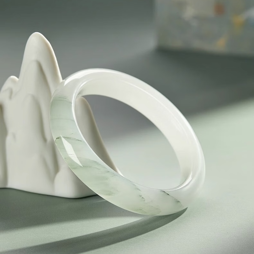 Tianshan Green Jade Bangle