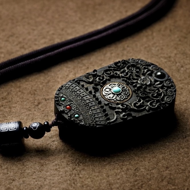 Agarwood Guanyin Pendant - Peace-Blessing Buddha Amulet