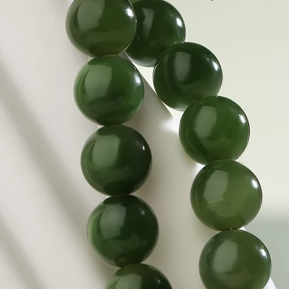 Potala Palace-Inspired Jasper Necklace - 108-Bead Strand with Hetian Jade Gourd Pendant