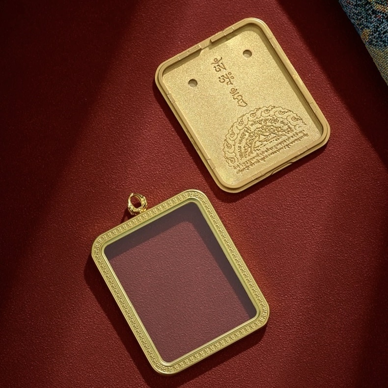 Tibetan Style Mahasthamaprapta Bodhisattva Thangka Pendant