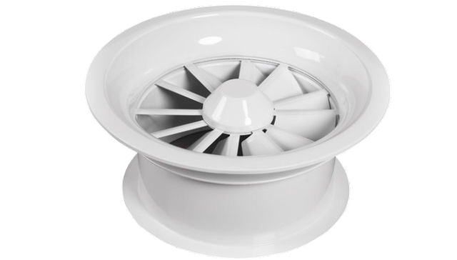 Swirl air diffuser disassembly design, easy clean and maintenance