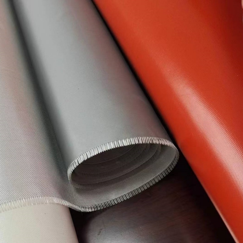 lightweight one side coated fiberglass siliocne fabric 280gsm
