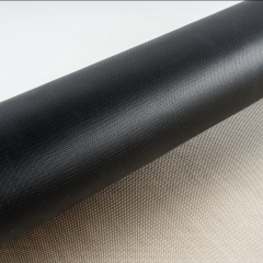 heat cleaned fiberglass cloth black silicone coated 