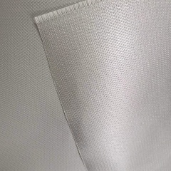 silver grey 0.4mm both sides pu coated fiberglass cloth