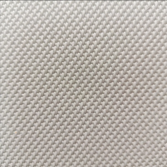 white color PU coated fiberglass cloth satin weave