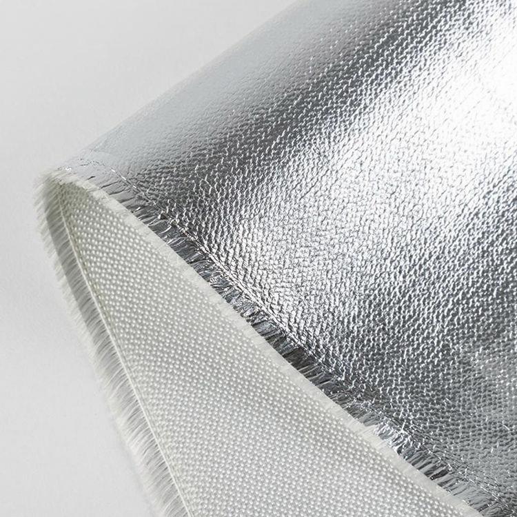 aluminum foil coated fiberglass fabric for smoke and fire curtains