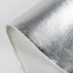 aluminum foil coated fiberglass fabric for smoke and fire curtains