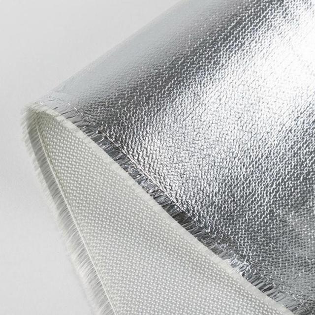 aluminum foil coated fiberglass fabric for smoke and fire curtains