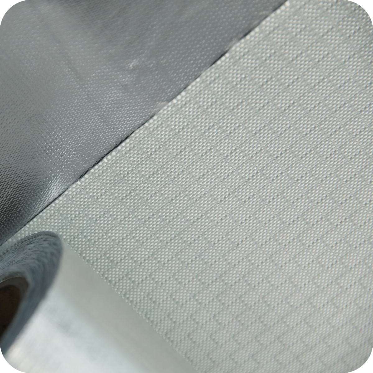 Checkerboard weave fiberglass fabric with aluminum foil