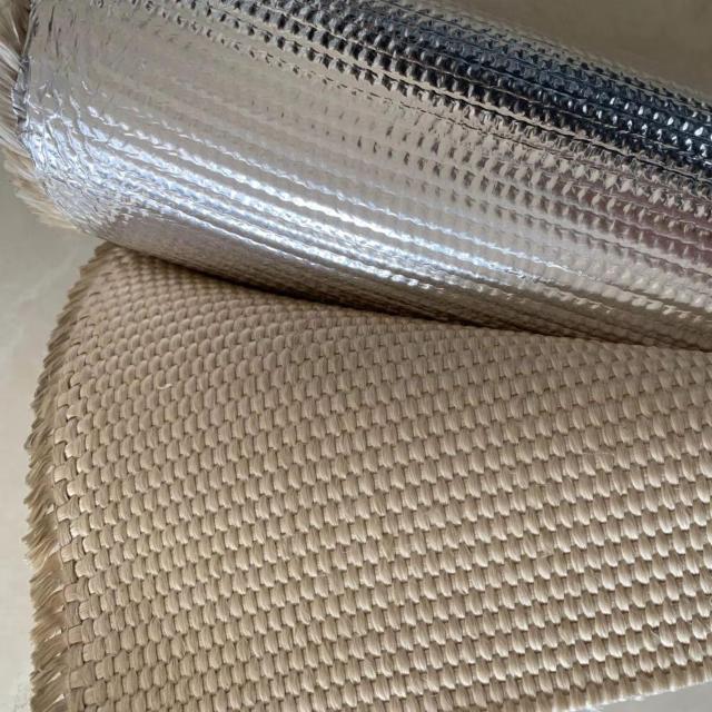 heavy duty aluminum foil coated fiberglass fabrics for welding blankets