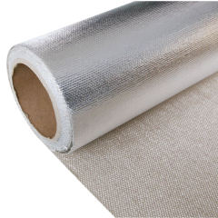 heat treated fiberglass cloth with aluminum foil