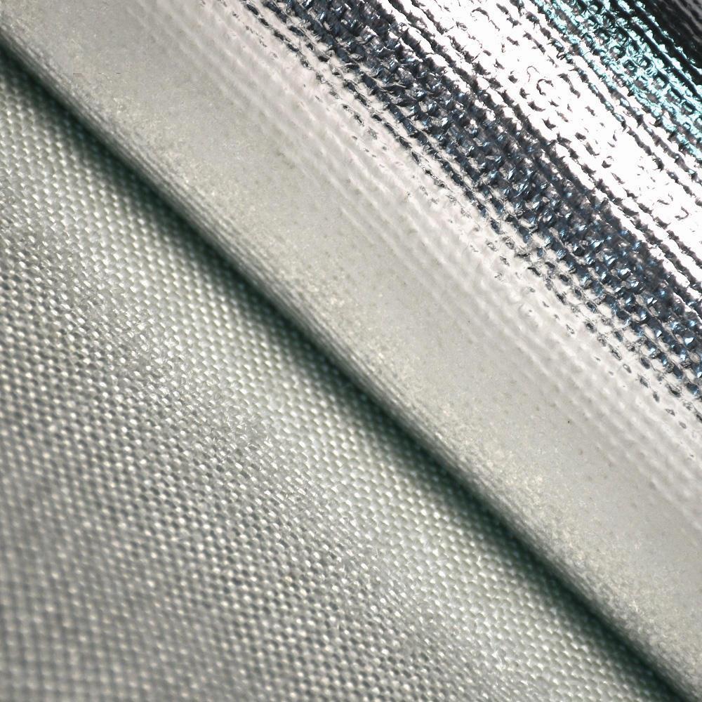 Heat reflective Aluminum Foil coated fiberglass fabrics for thermal insulation blankets