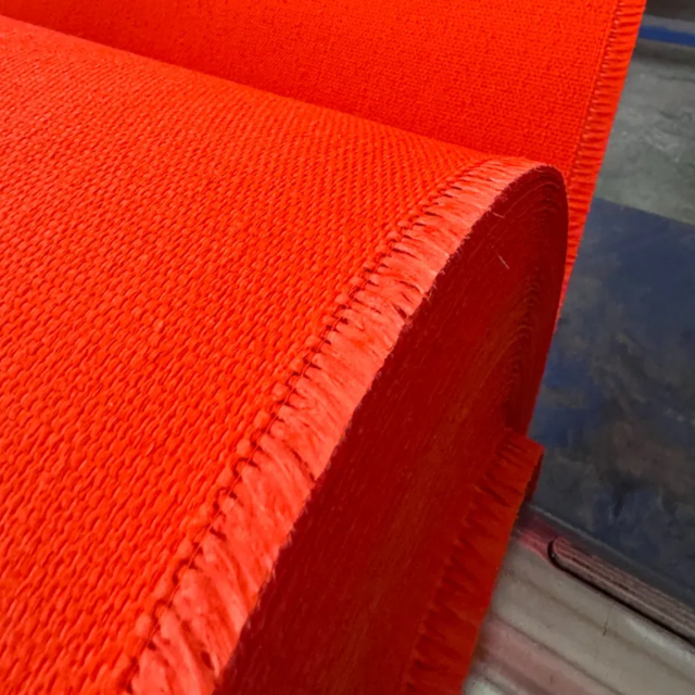 Red color30oz acrylic coated fiberglass welding blankets, provide protection from welding sparks, spatter, and slag,ThermaxCo