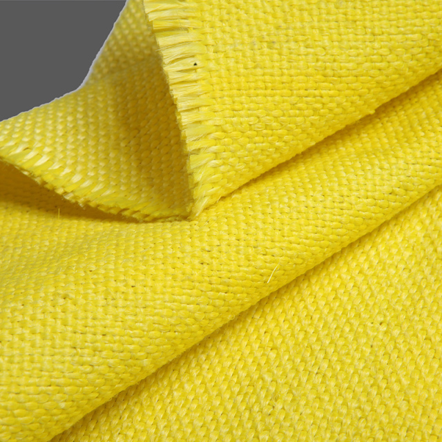 yellow acrylic coated fiberglass fabric
