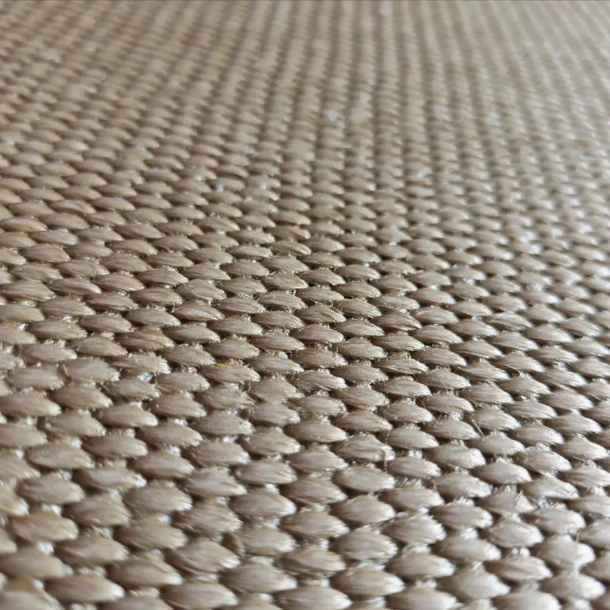 2mm heavy duty texturized silica cloth with vermiculite coating