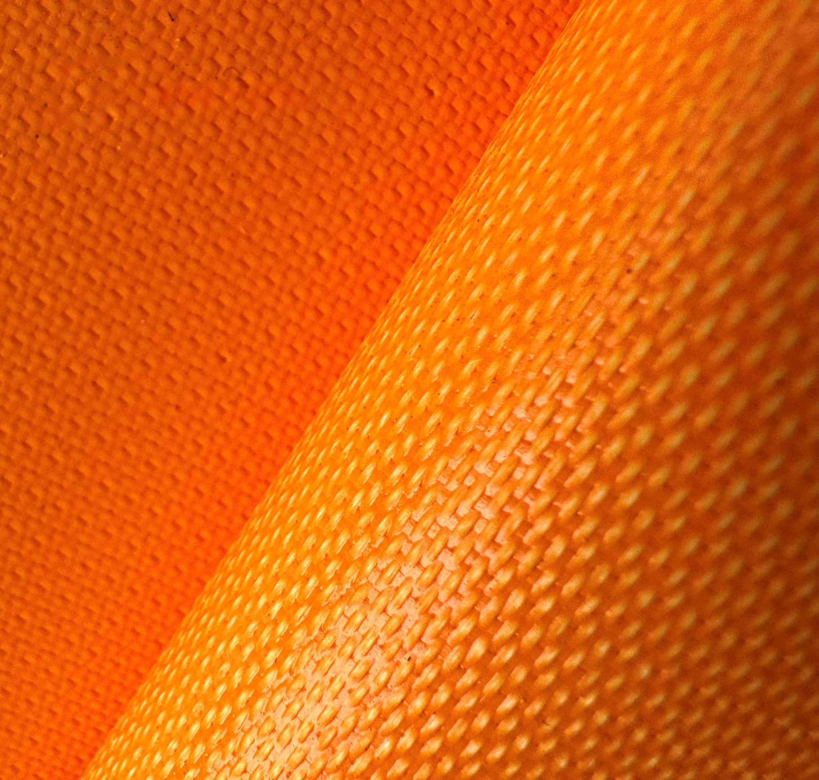 orange liquid silicone coated fiberglass fabric