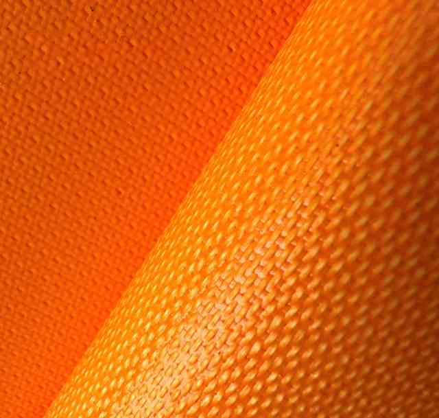 orange liquid silicone coated fiberglass fabric
