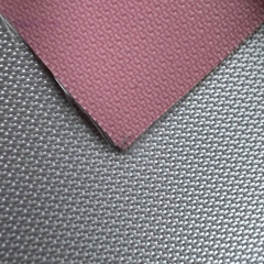 pink color silicone coated glass fabric single sided