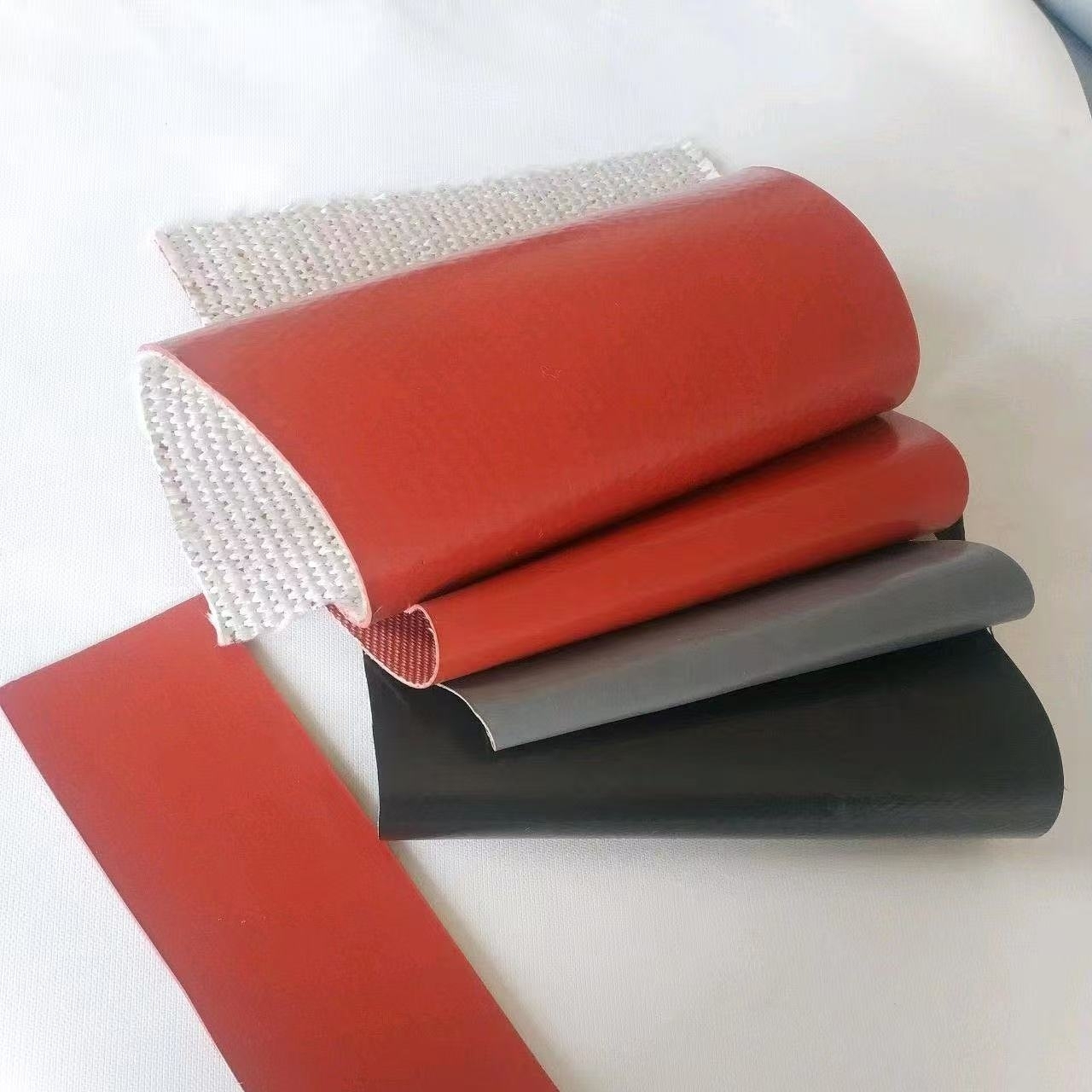 1.2mm 1900gsm single sided silicone calendering fiberglass cloth for fabric belows