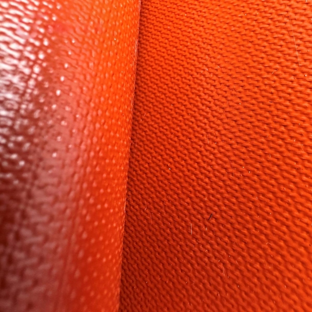0.45mm red silicone coated fiberglass fabric