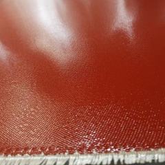 red silicone coated high silica fabric