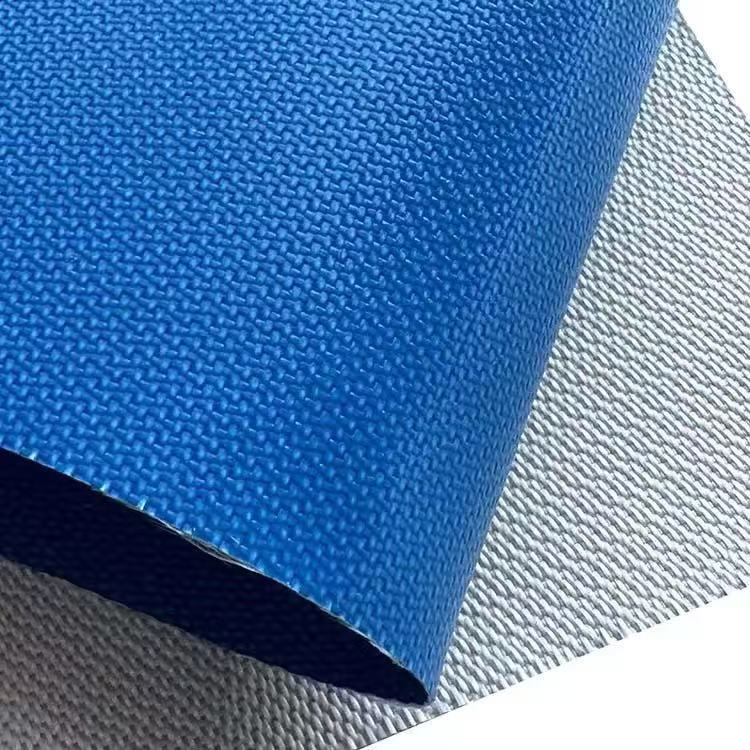 blue silicone coated fiberglass cloth for thermal insulation jackets