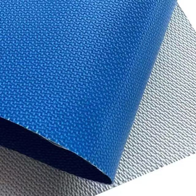 blue silicone coated fiberglass cloth for thermal insulation jackets