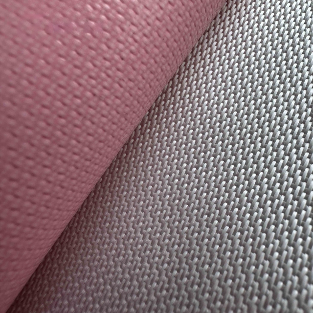 pink/salmon silicone coated fiberglass fabric for welding blankets
