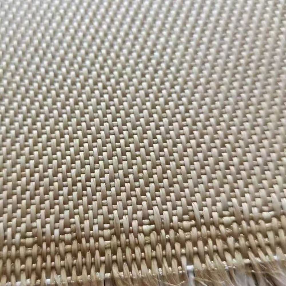 0.7mm vermiculite coated silica fabric satin weave