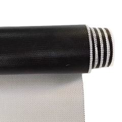 510g one side liquid silicone coated fiberglass cloth in black