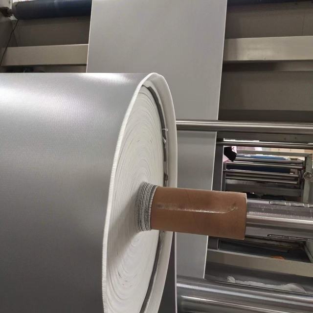 grey silicone coated fiberglass cloth