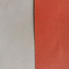 grey red color pu coated fiebrglass fabric