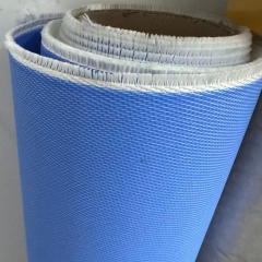 blue PU coated fiberglass cloth for textile roller fire shutters