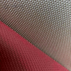 red silicone coated heat cleaned fiberglass fabric