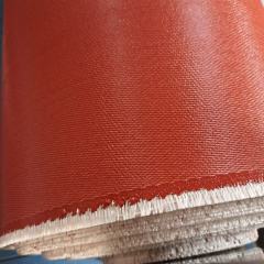 red silicone coated silica cloth welding blanket roll