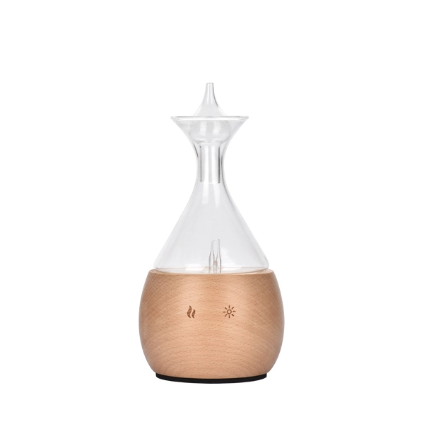 Nature Wood Handmade Glass Nebulizing Aroma Diffuser for OEM Wholesale