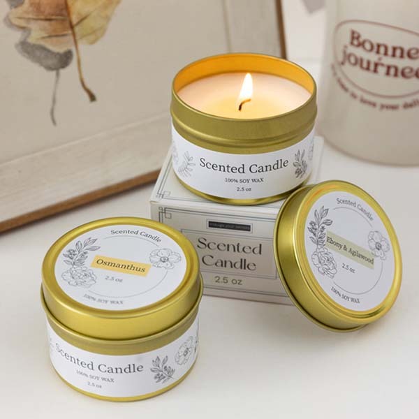 Tin Soy Candle With Wax Fragrance China Manufacturer