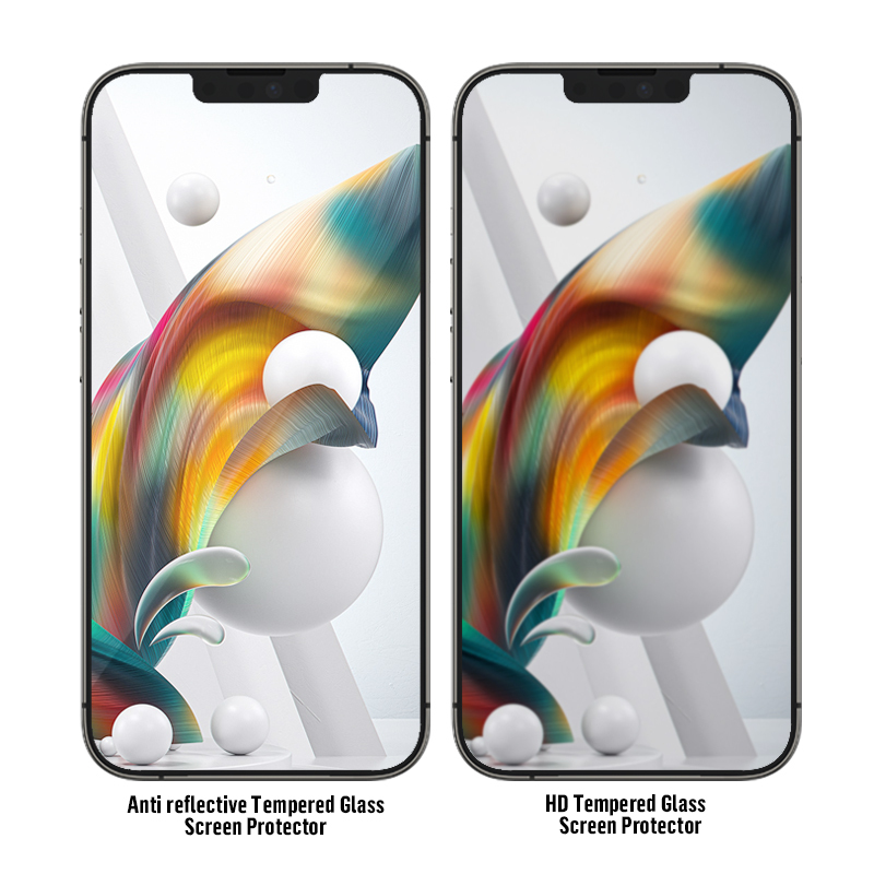 LFD824 AR Mobile Phones Increased Transmittance for iPhone 14 Extreme clear Anti-reflection AR Tempered Glass Screen Protector