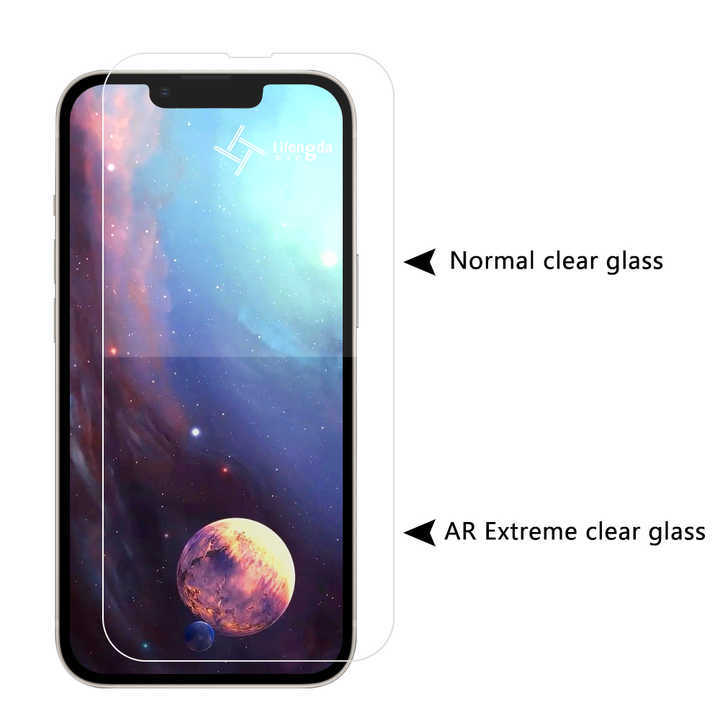 LFD823 AR Increased Transmittance for iPhone 14 Extreme clear Anti-reflection AR Tempered Glass Mobile  Phone Protector Screen