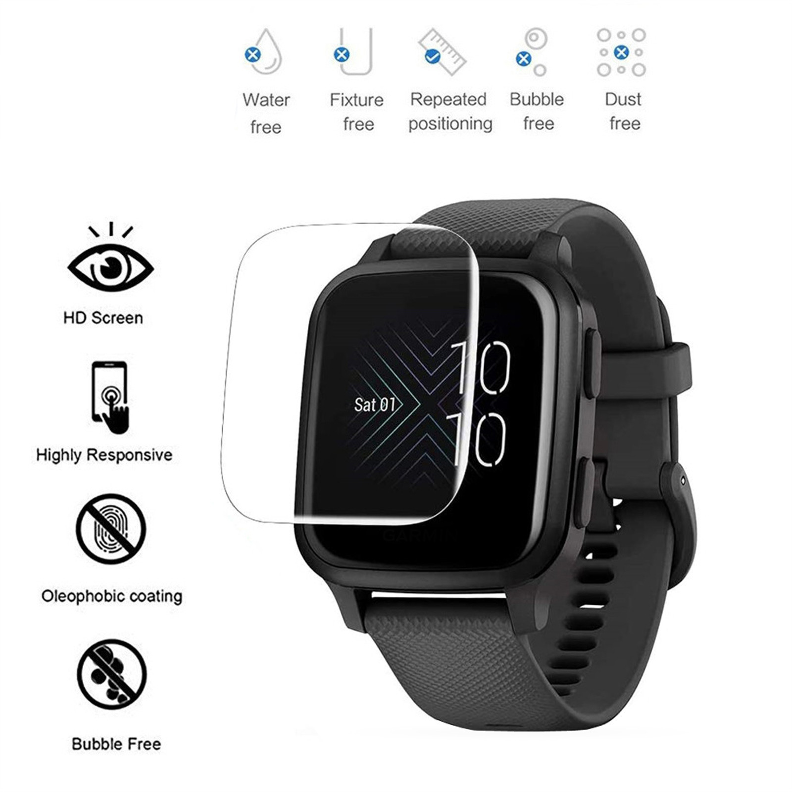 LFD868 Deals of the Day Clearance for Cafuvv the Screen Protector Is Suitable for Garmin Venu Explosion-Proof Film Protector