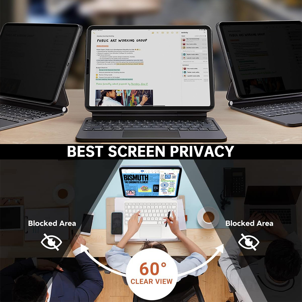 LFD 03 Anti-Glare Privacy Screen Protector Blue Light Magnetic for iPad Pro 6 9.7 10.2 10.5 11 12.9