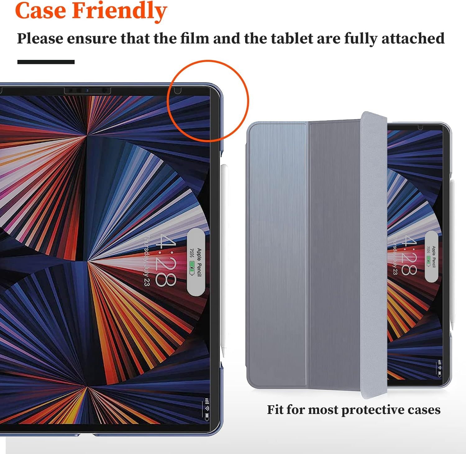 Mamol Upgrade 360° Privacy Screen Protector for Apple iPad Pro 13 inch 7th M4 2024/ 8th M5 2025, Magicsuction 4-Way Anti Spy Glare Blue Light Filter, High Sensitive/Bubble Free/Reusable