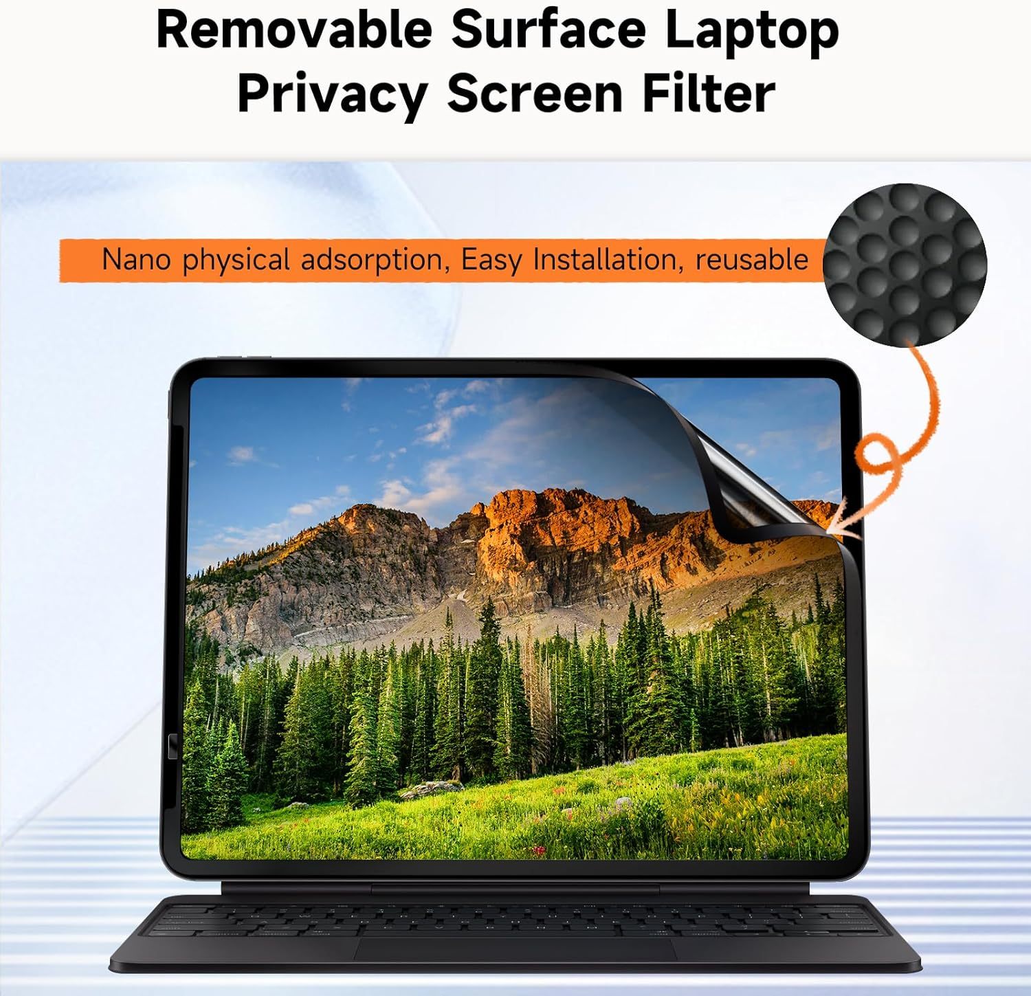 Upgrade Privacy Screen Protector for iPad 9th 8th 7th Generation 10.2 Inch & iPad Air 3th & iPad Pro 10.5 In, Fully Removable Anti Spy Glare Blue Light Filter, High Sensitive/Bubble Free/Detachable
