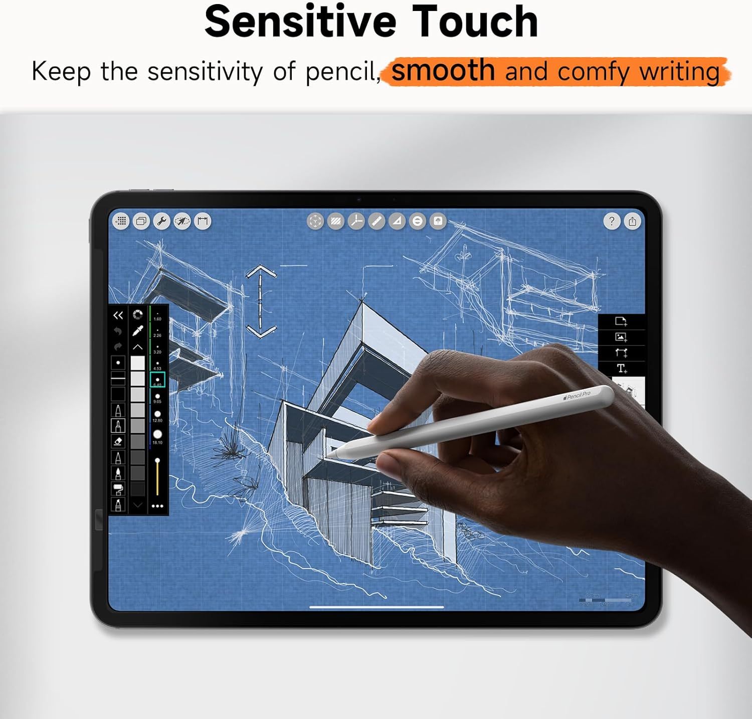 Mamol Upgrade Privacy Screen Protector for Apple iPad Pro 13 inch M4 2024/ M5 2025, Fully Removable Anti Spy Glare Blue Light Filter, High Sensitive/Bubble Free/Detachable