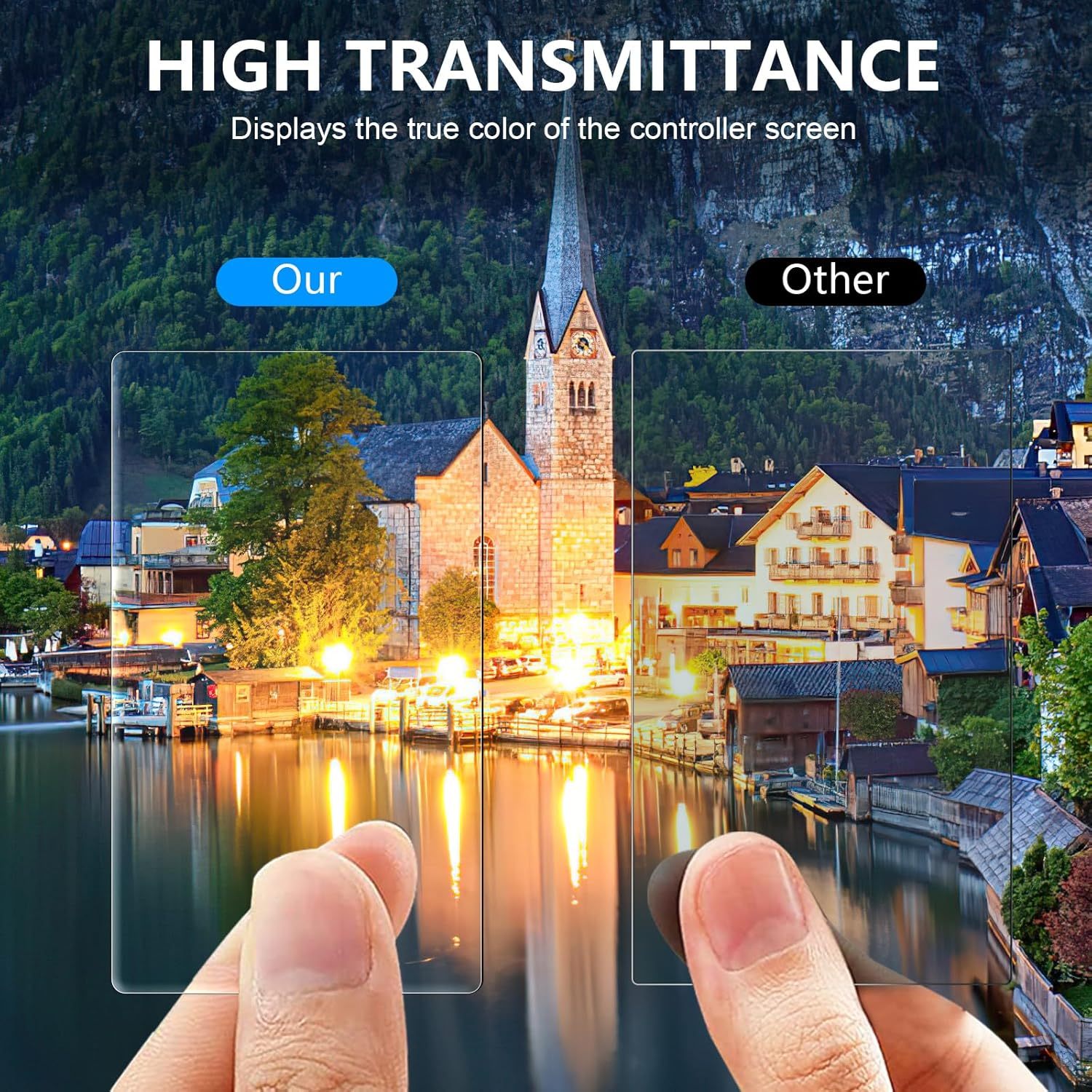 Dual Lens Protector + Dual LCD Screen Protector Compatible with DJI Osmo Pocket 3 / DJI Pocket 3 OP3 Tempered Glass Screen Protector Accessories 9H Hardness Touch-Sensitive Full-Screen Protection