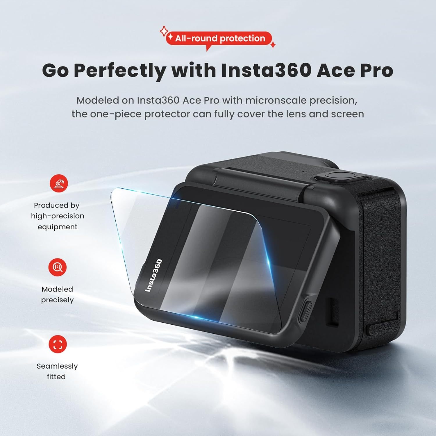 Screen Protector for Insta360 ACE PRO (only) Lcd Lens Protective Film Cover Shield(3+3+3pcs)